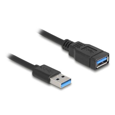 Delock USB 5 Gbps Coiled Cable Type-A male to Type-A female 0.4 to 0.6 m black