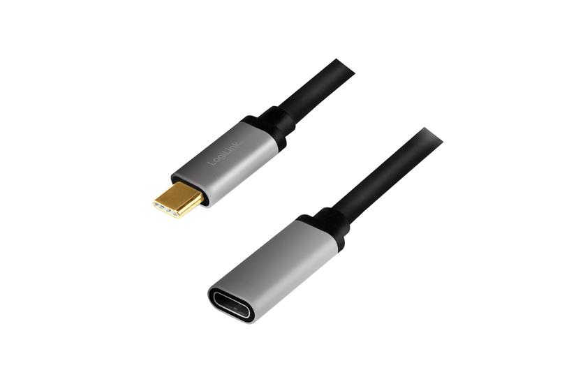 LogiLink CUA0105 USB-kabel USB 3.2 Gen 2 (3.1 Gen 2) 0,5 m USB C Sort, Gr&aring;