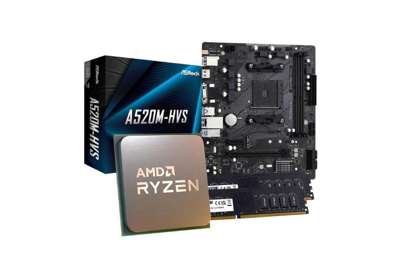 AMD 5700X - A520M - 32GB DDR4 PC Opgraderingspakke