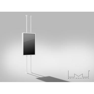 Multibrackets M Pro Series h&ouml;lje - medel, tv&aring; sidor, fasta armar - f&ouml;r 2 sk&auml;rmar - B2B, VESA max 600x400, med h&ouml;lje f&ouml;r sk&auml;rm, 3 m l&auml;ngd - vit, RAL 9005