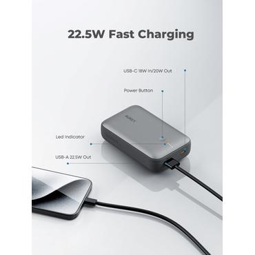 AUKEY PB-Y57 powerbank Lithium 20000 mAh Grå