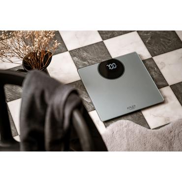 Adler AD 8175 badev&aelig;gt Firkant S&oslash;lv Elektronisk personlig v&aelig;gt