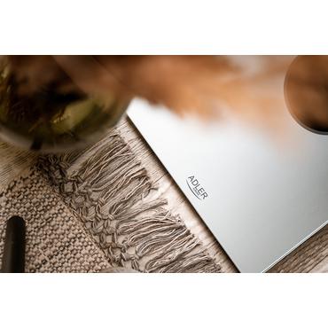 Adler AD 8175 badev&aelig;gt Firkant S&oslash;lv Elektronisk personlig v&aelig;gt