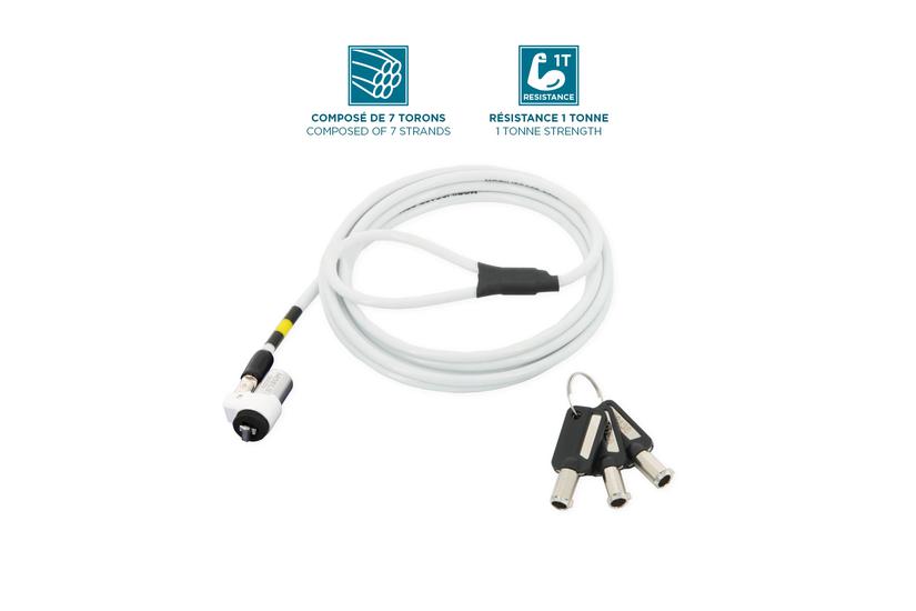 Mobilis Slim Rotating Security Lock Key - lås för säkerhetskabel