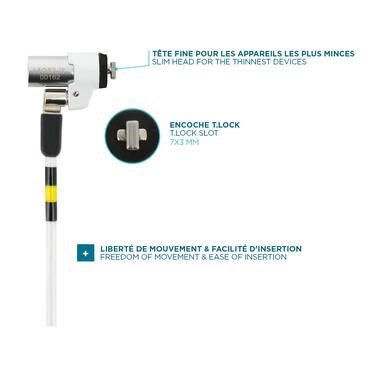 Mobilis Slim Rotating Security Lock Key - l&aring;s f&ouml;r s&auml;kerhetskabel