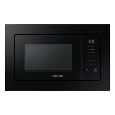 Samsung MS23A7318AK - mikrobølgeovn - til indbygning - sort/sort glas