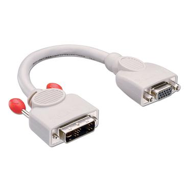 Lindy 41222 videokabel adapter 0,2 m DVI-A VGA (D-Sub) Gr&aring;