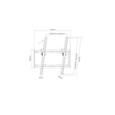 WH Sunne 81-140cm (32-55") Neigbar 25mm->St&ouml;v VESA 400x400