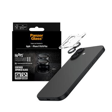 PanzerGlass ® Hoops® Ceramic II Kameralinsebeskytter iPhone 17 | iPhone 16 | 16 Plus