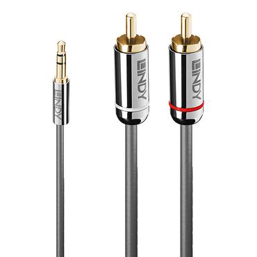 Lindy 35333 lydkabel 1 m 3.5mm 2 x RCA Anthracit
