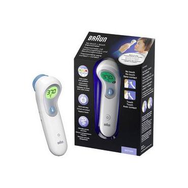 Braun BNT300WE digital kropstermometer Termometer med fjernregistrering Hvid Pande Knapper