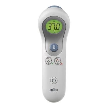 Braun BNT300WE digital kropstermometer Termometer med fjernregistrering Hvid Pande Knapper