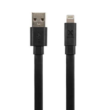 fladt lightning kabel, USB-A: