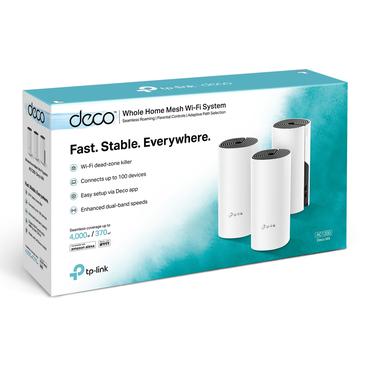 TP-Link Deco M4(3-pack) Dual-band (2,4 GHz / 5 GHz) Wi-Fi 5 (802.11ac) Hvid 2 Intern