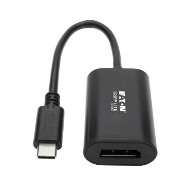 Eaton Tripp Lite Series USB C to DisplayPort Video Adapter Converter 4K x 2K @ 60Hz, Black, USB Type C to DP, USB-C, USB Type-C 6in Extern videoadapter - USB-C 3.1