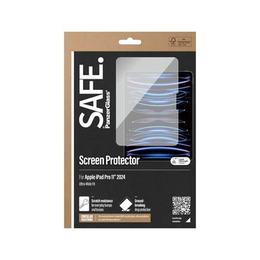 PanzerGlass SAFE. by &reg; Sk&aelig;rmbeskyttelse iPad Pro 11'' (2024-2025) | Ultra-Wide Fit