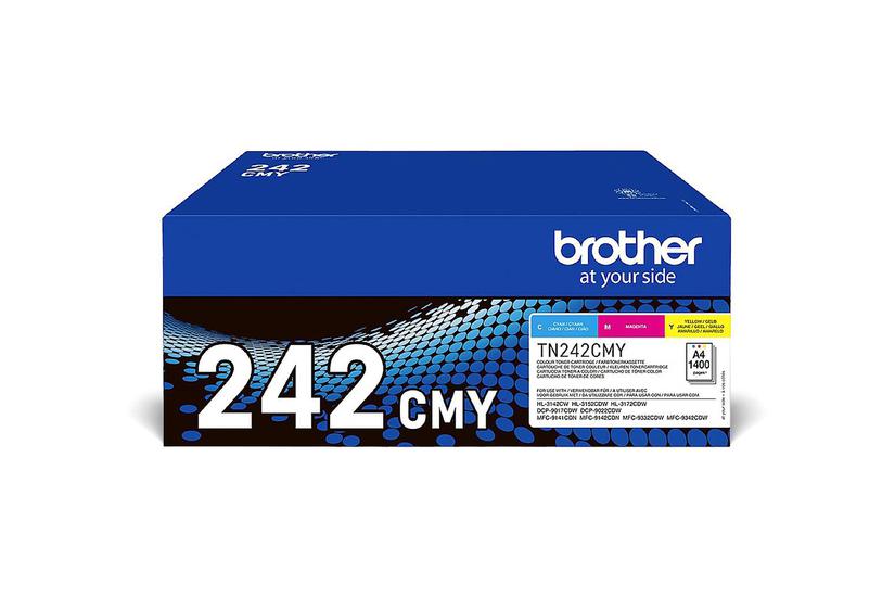 Brother TN242CMY Value Pack - 3-pack - gul, cyan, magenta - original - tonerkassett