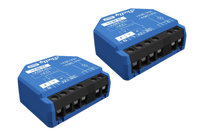 Shelly 1 Gen3 Intelligent kontakt Bl&aring;