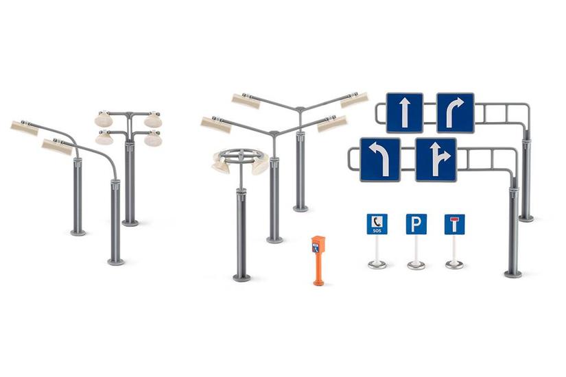 SIKU WORLD signs and lights, scenery