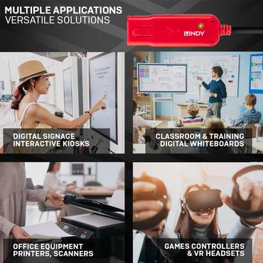 Lindy USB 2.0 Active Extension Cable Pro - USB f&ouml;rl&auml;ngningskabel - USB till USB - 12 m