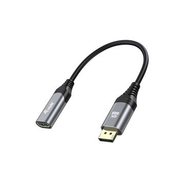 Equip 133445 videokabel adapter 0,15 m DisplayPort HDMI Sort, Gr&aring;