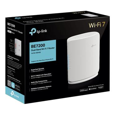 TP-Link Archer BE450 tr&aring;dl&oslash;s router Multi-Gigabit Ethernet Dual-band (2,4 GHz / 5 GHz) Hvid