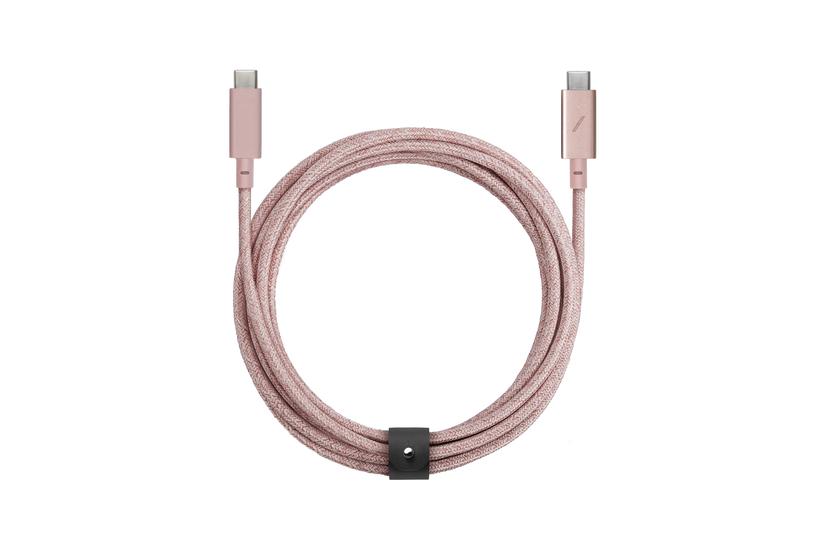 Native Union Belt Cable Pro (USB-C to USB-C) USB-kabel USB 2.0 2,4 m USB C Gr&oslash;n
