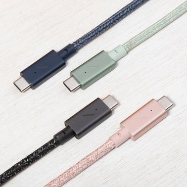 Native Union Belt Cable Pro (USB-C to USB-C) USB-kabel USB 2.0 2,4 m USB C Gr&oslash;n