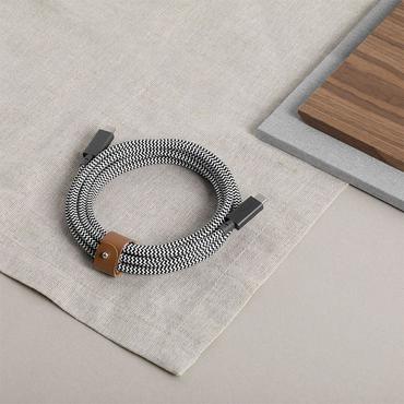 Native Union Belt Cable Pro (USB-C to USB-C) USB-kabel USB 2.0 2,4 m USB C Gr&oslash;n