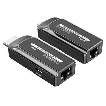 Techly IDATA EXT-600HC AV forlænger AV sender & modtager Sort