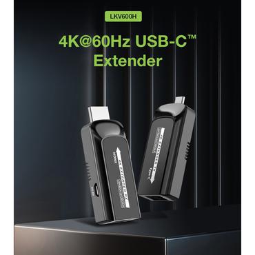 Techly IDATA EXT-600HC AV forlænger AV sender & modtager Sort