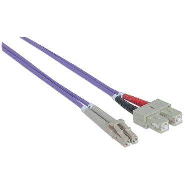 Intellinet 751049 InfiniBand og fiberoptisk kabel 1 m LC SC Violet