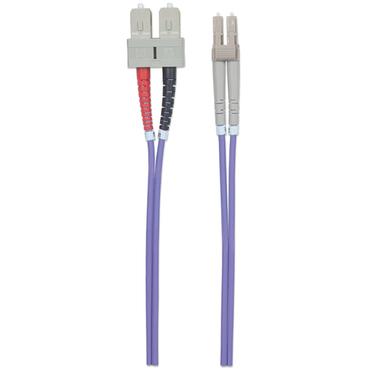 Intellinet 751049 InfiniBand og fiberoptisk kabel 1 m LC SC Violet