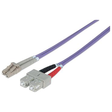 Intellinet 751049 InfiniBand og fiberoptisk kabel 1 m LC SC Violet