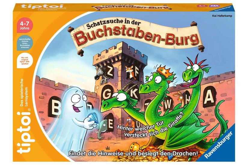 tiptoi 00124 Buchstabenburg 20 min. Brætspil Indlæring