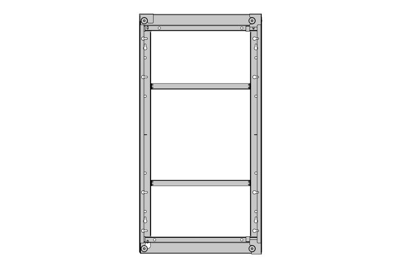 Multibrackets Pro Series Oh55f Indelukke For Digital Skiltning Lcd Panel Sort