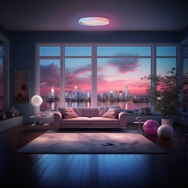 Aqara Ceiling Light T1M | Inteligentna lampa sufitowa | oprawa sufitowa, RGBIC, Zigbee, Matter