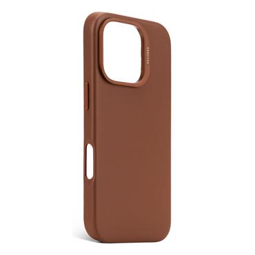 Decoded Leather Backcover - sk&oacute;rzana obudowa ochronna do iPhone 16 Pro kompatybilna z MagSafe (tan)