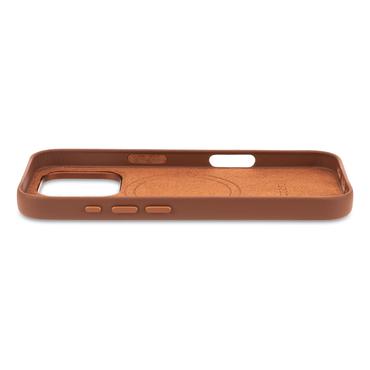 Decoded Leather Backcover - sk&oacute;rzana obudowa ochronna do iPhone 16 Pro kompatybilna z MagSafe (tan)
