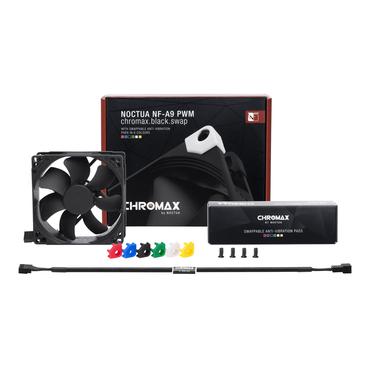 Noctua chromax NF-A9 PWM.black.swap indsats med blæser