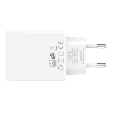 4smarts 546065 oplader til mobil enhed Universel Hvid Vekselstrøm Hurtig opladning Indendørs