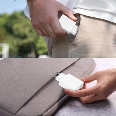 4smarts 546065 oplader til mobil enhed Universel Hvid Vekselstrøm Hurtig opladning Indendørs