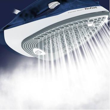 Tefal FV2838 T&oslash;r & dampstrygejern Durilium -stryges&aring;l 2400 W Bl&aring;, Hvid