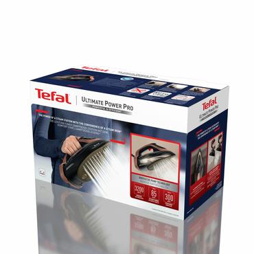Tefal Ultimate Power Pro FV9E50 Tør & dampstrygejern Durilium AirGlide Autoclean soleplate 3200 W Sort, Kobberfarve