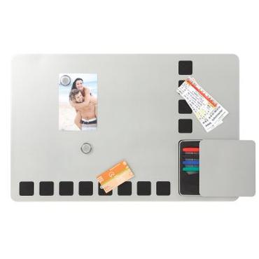 Nobo Quartet kombitavle - 610 x 390 mm - sort, s&oslash;lv