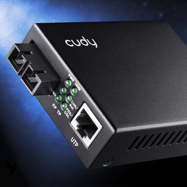 Cudy MC100SA-20 netværksomformer til medie 100 Mbit/s 1310 nm Enkeltilstand Sort