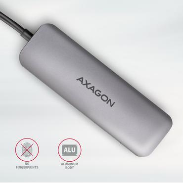 Axagon HMC-HCR3A 3x USB-A+ HDMI+ SD/microSD USB-C 3.2 Gen 1 hub 20cm Ledningsf&oslash;rt USB 3.2 Gen 1 (3.1 Gen 1) Type-C Gr&aring;
