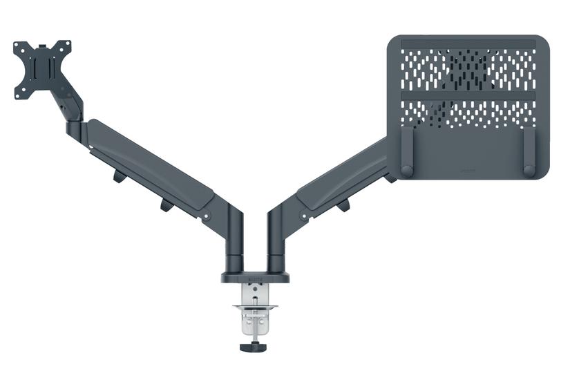 Leitz Ergo pladsbesparende dual monitor arm & laptop arm