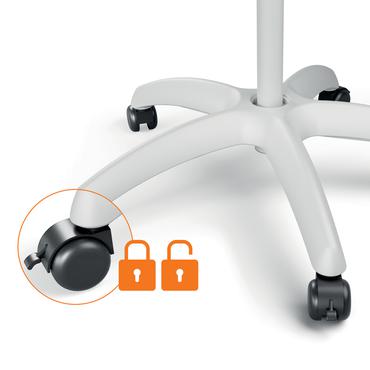 Nobo Premium Plus mobil flipover med magnetisk stål whiteboardtavle