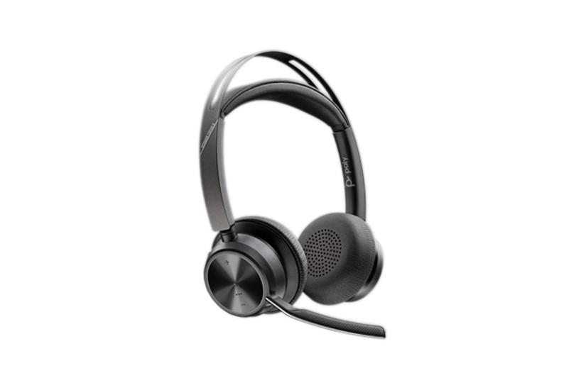 Poly Voyager Focus 2 USB-C-C Headset +USB-C/A Adapter +Charging Stand